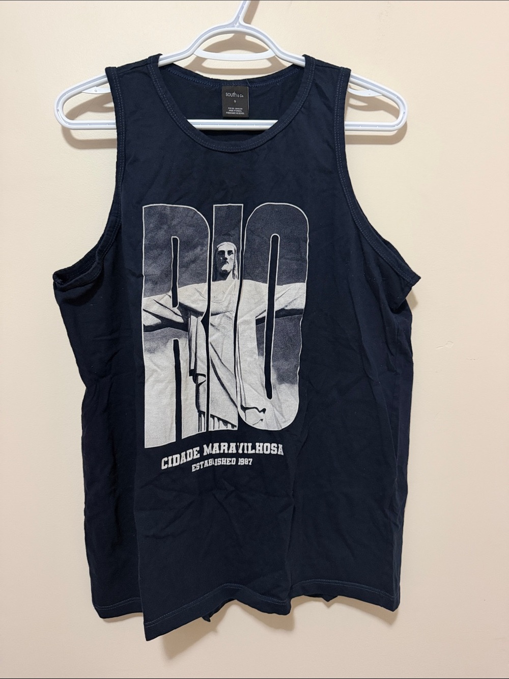 Men's Black 'Rio' Graphic Tank Top by